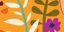 Bloemencompositie oranje #28