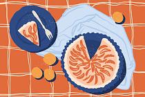 16741 ol tafel met taart 60x40