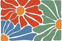 17215 ol abstracte bloemenposter  7 150x100