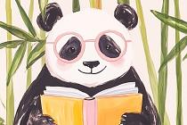 19848 ol lezende panda 90x60