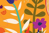 Bloemencompositie oranje #28