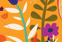 Bloemencompositie oranje #28
