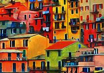 Olieverfschilderij Cinque Terre, Italië #4
