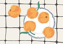 16718 ol mandarijn op bord a0