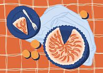 16770 ol tafel met taart a0