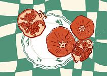 16818 ol groene compositie met uien a0