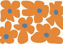 17828 ol abstracte bloemenposter  19 a0