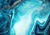 Golvende, blauwe texturen