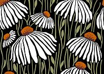 Handgetekend patroon met bloemen