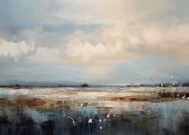 Pastelachtig landschap