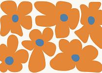 17808 ol abstracte bloemenposter  19 70x50