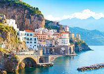 Stadsgezicht van de stad Amalfi, Italië