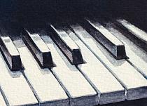 Gedetailleerde pianotoetsen