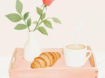 19509 ol dienblad met ontbijt 200x150