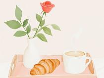 19505 ol dienblad met ontbijt 120x90