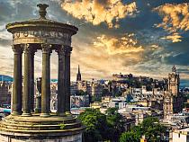 De stad Edinburgh in Schotland