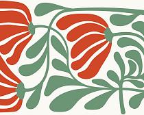 17288 ol abstracte bloemenposter  9 50x40