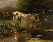 Koe aan de slootkant, Willem Maris, 1885-1895