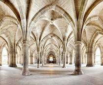 Panoramafoto van de Universiteitskloosters van Glasgow