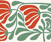 17294 ol abstracte bloemenposter  9 60x50