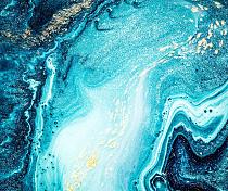 Golvende, blauwe texturen