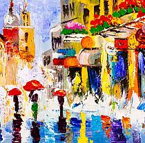 4473 ov kleurrijke stad paraplu