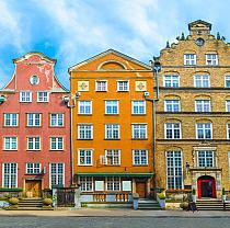 Pastelkleurige huizen, Polen
