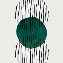 Minimalistische cirkel groen #9