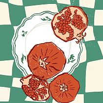 16808 ov groene compositie met uien 15x15