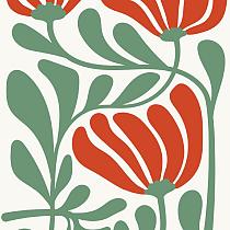 17279 ov abstracte bloemenposter  9 15x15
