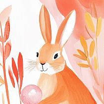 19222 ov konijn met bal 15x15