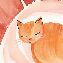 19272 ov slapende kat 15x15