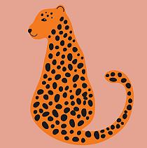 Minimalistische cheetah