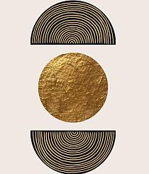 Gouden geometrische vormen #4