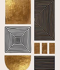 Gouden geometrische vormen #3