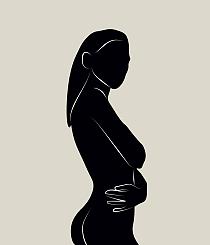 Sierlijk silhouette