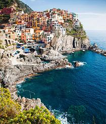 Dorpje Manarola aan de Italiaanse kust