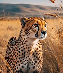 Cheetah in savannegras