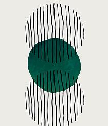 Minimalistische cirkel groen #9