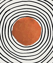 Minimalistische cirkel rood #10