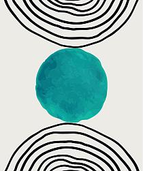 Minimalistische cirkel blauw #7
