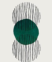 Minimalistische cirkel groen #9