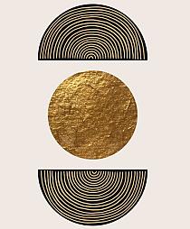 Gouden geometrische vormen #4