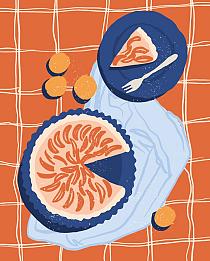 16734 op tafel met taart 40x50