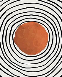 Minimalistische cirkel rood #10