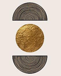 Gouden geometrische vormen #4