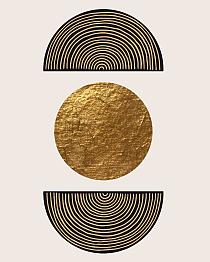 Gouden geometrische vormen #4