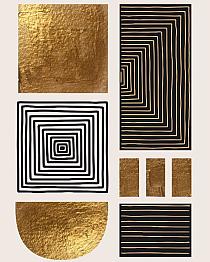 Gouden geometrische vormen #3