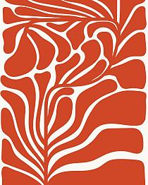 17446 op abstracte bloemenposter  12 40x50