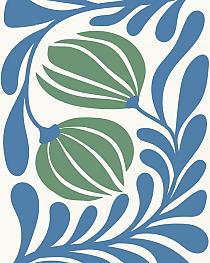 17846 op abstracte bloemenposter  20 40x50